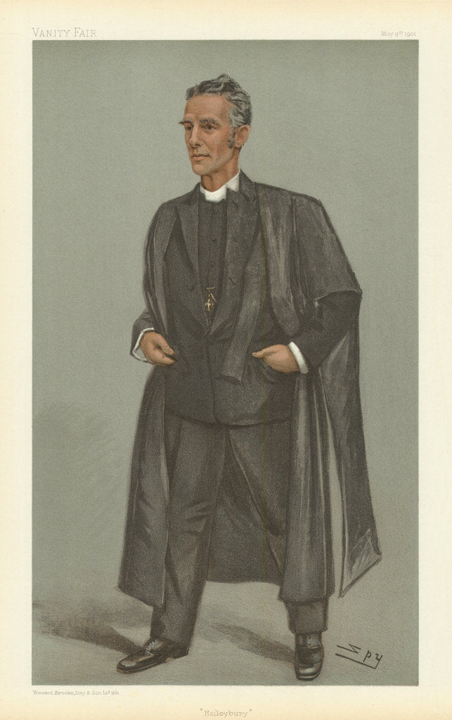 VANITY FAIR SPY CARTOON Edward Lyttelton 'Haileybury' & Eton Headmaster 1901